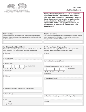 Authority Form Eng