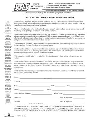  Form 3934 Release of Information Authorization State Retirement 2011