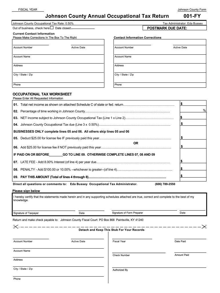 001 Fy  Form