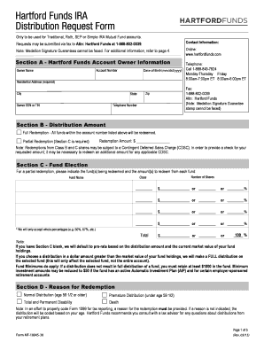 Hartford Funds IRA Distribution Request Form