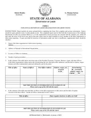 Alabama Form Organizations