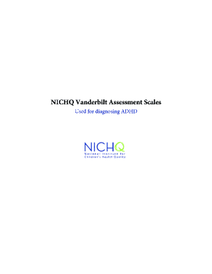 Vanderbilt Adhd Assessment Parent Forms