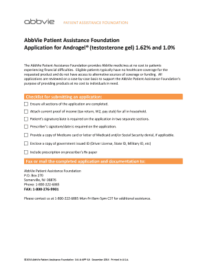 Patient Assistance Program  Form