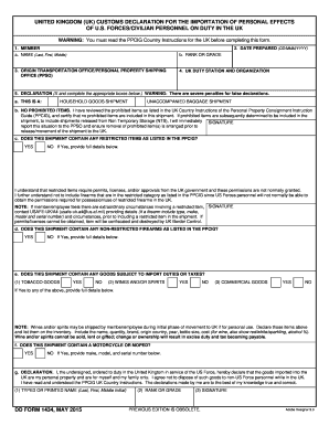 Dd Form 1434