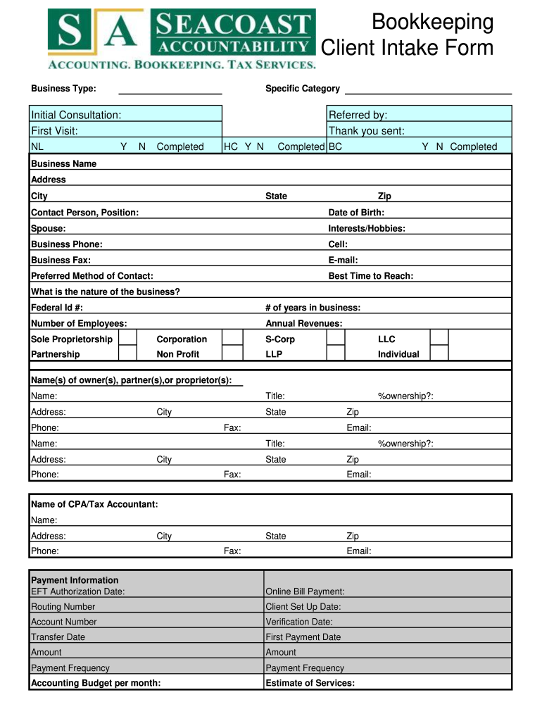 Printable Client Intake Form Template Customize And Print