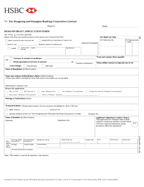 Demand Draft Sample PDF  Form