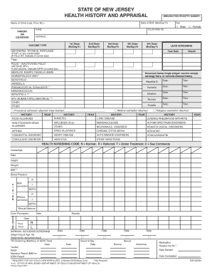  Nj Health History 2016-2024