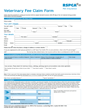 Rspcapetinsurance Form