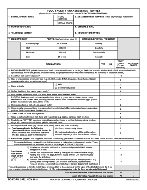 Facility Risk Assessment Example  Form