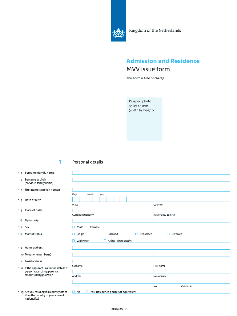 Mvv Issue Form Example