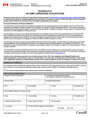 Sample Filled Lmia Application Form