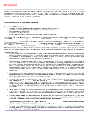 Temporary Consensual Ownership Contract  Form
