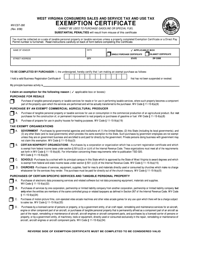 Virginia Resale Certificate  Form