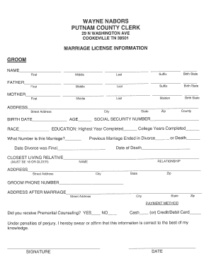 Wayne Nabors Cookeville Tn  Form
