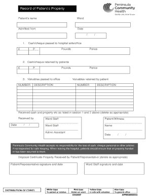 Patient Property Form