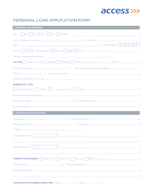 Ghana Loan Template  Form