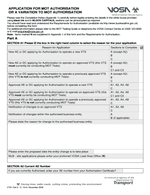 Example of a Vt9 Document  Form