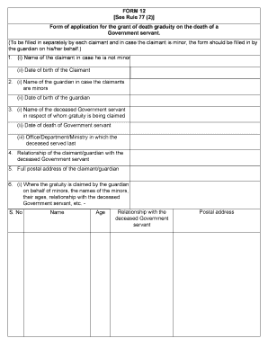 Form 12 See Rule 77 2