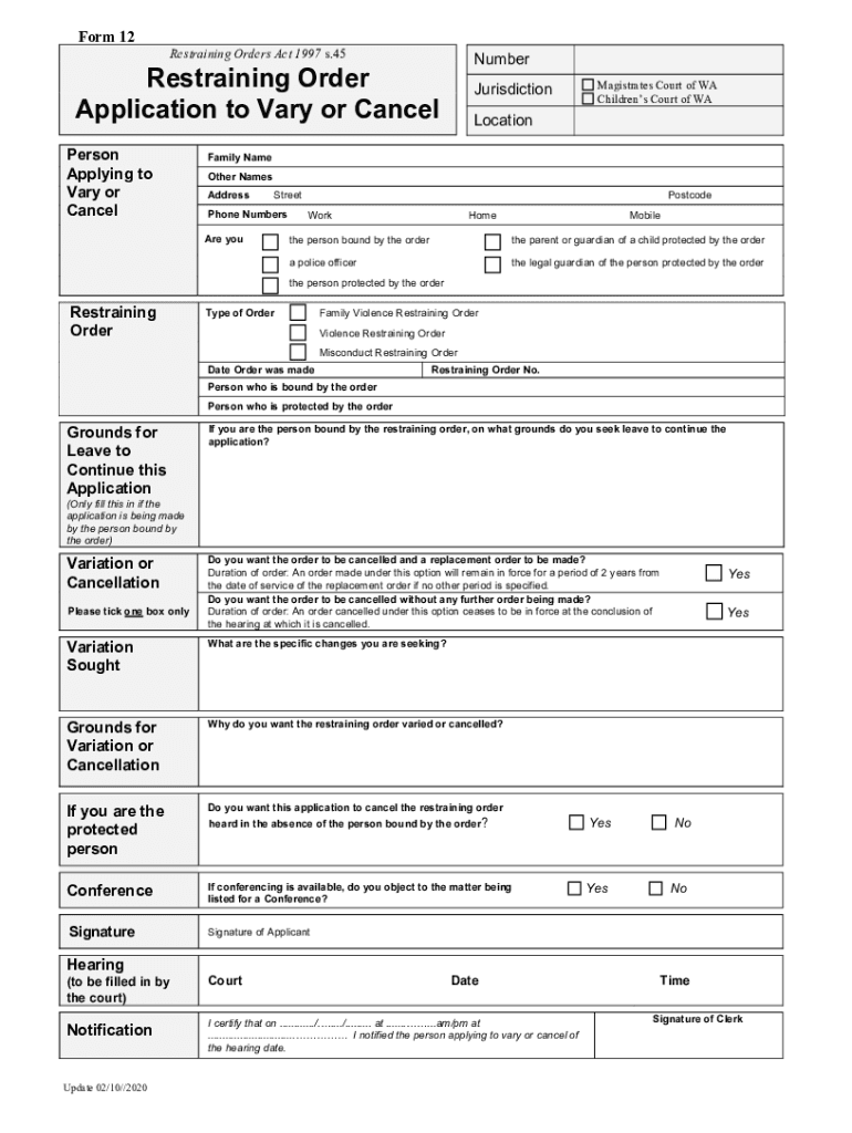  Magistrates Court of WA 2020-2024