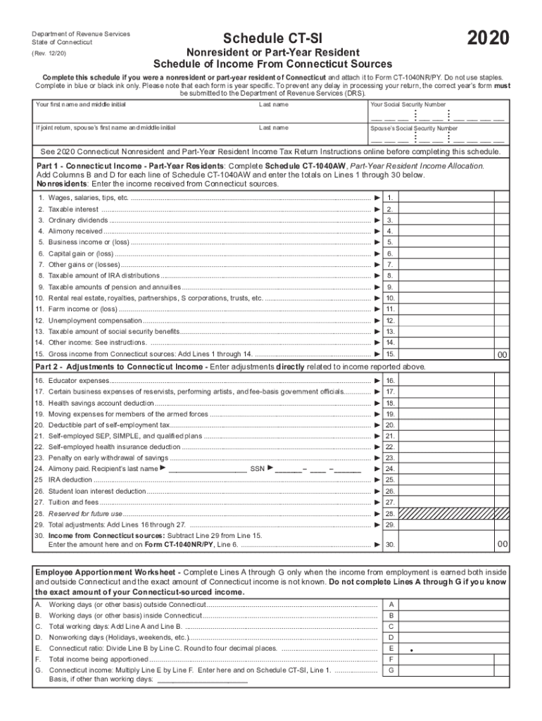  Printable Connecticut Income Tax Forms for Tax Year 2019Contact DRS CT GOV Connecticut's Official State WebsiteOnline Registrati 2020