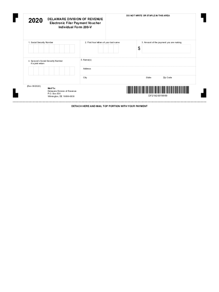  MO 1040V Individual Income Tax Payment Voucher Missouri 2020