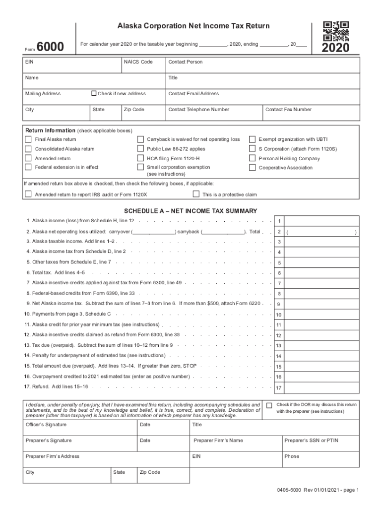  Alaska Form 6000i Forms 6000 and 6020 Formerly Forms 611 2020