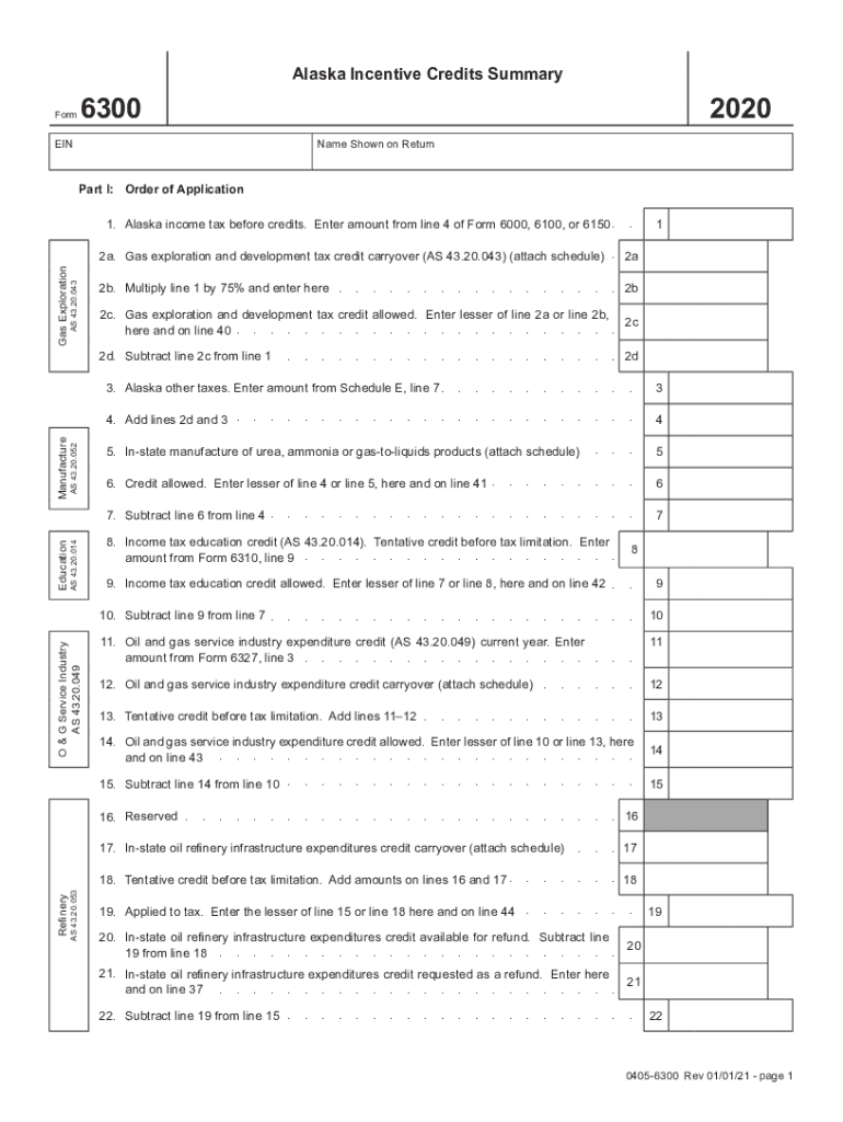  AK DoR 6300 Fill Out Tax Template OnlineUS Legal Forms 2020