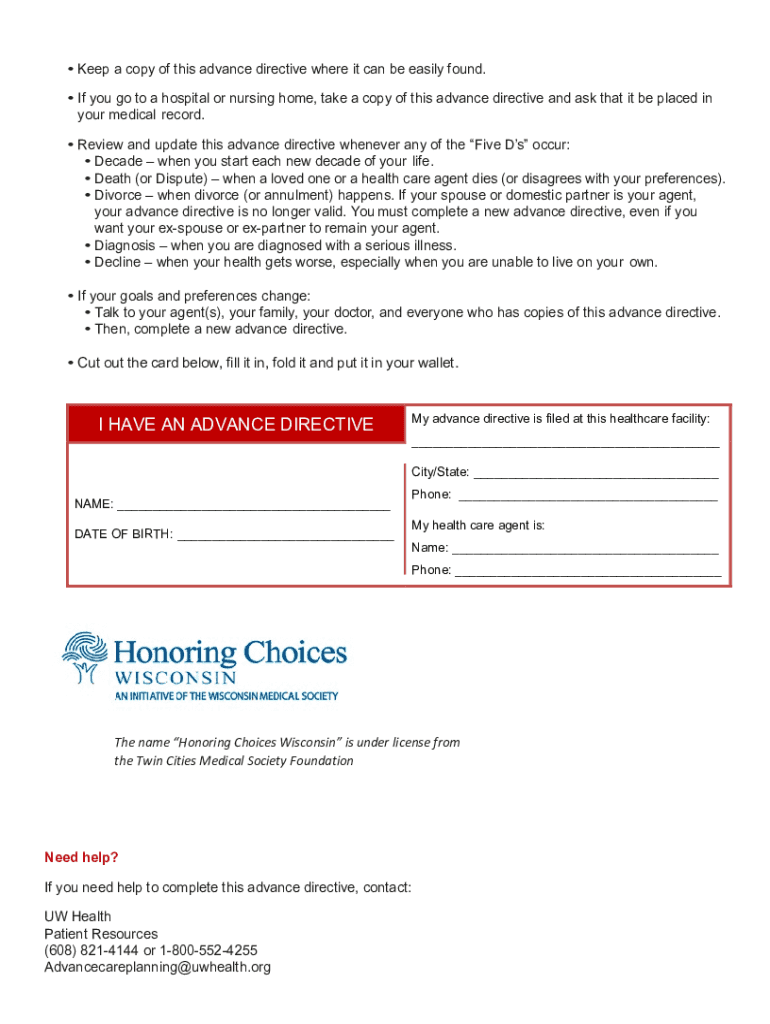 INSTRUCTIONS for COMPLETING AUTHORIZATION Home UW Health  Form