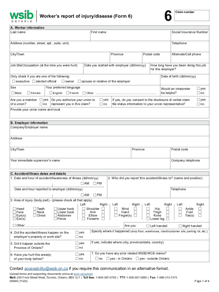 Wsib Form 6