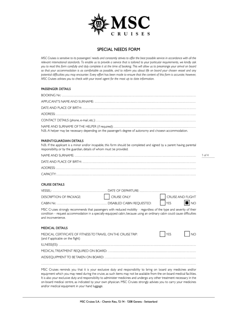 Msc Form