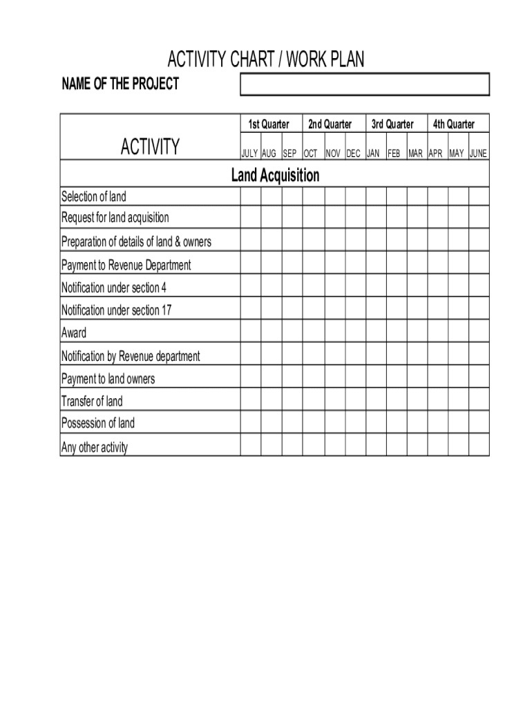 Activity Chart XLS  Form