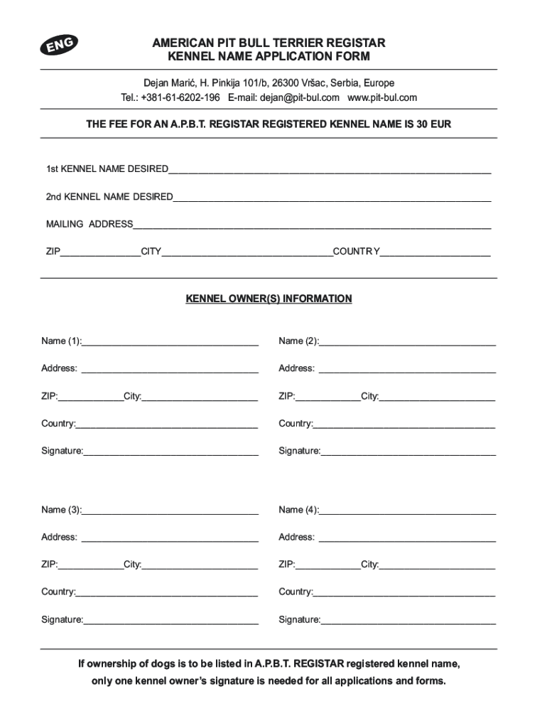 Fillable Online Application for Single Registration Apbt Registar  Form