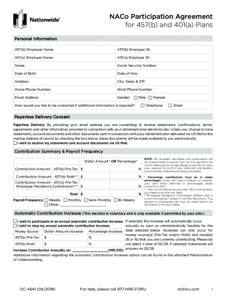 NACo Participation Agreement NRSforU  Form