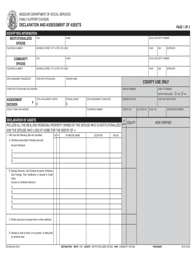 Mo Assets  Form