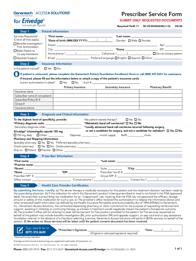 Erivedge Enrollment Form