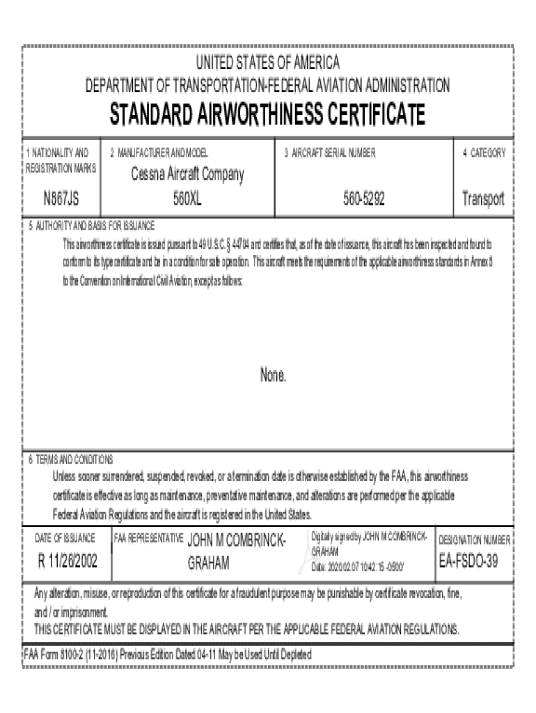 Faa Form 8100 2