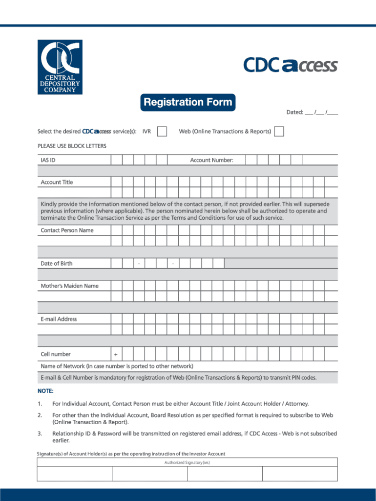 Web Access Form 2