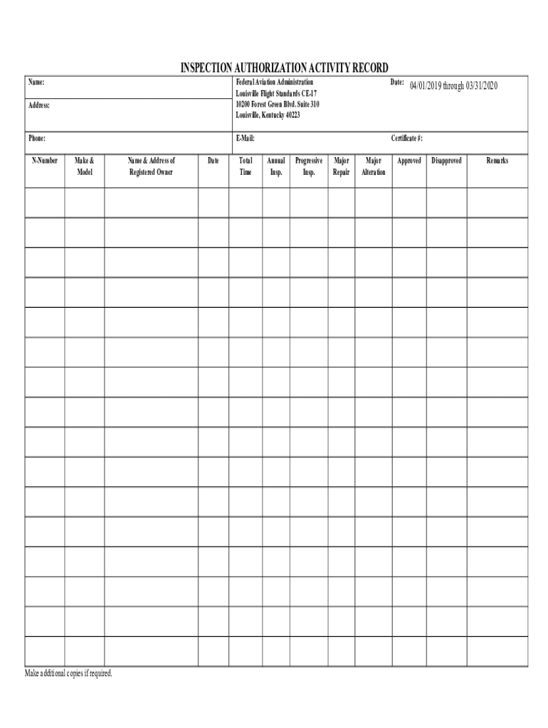  IA Renewal Activity Record IA Renewal 2019-2024