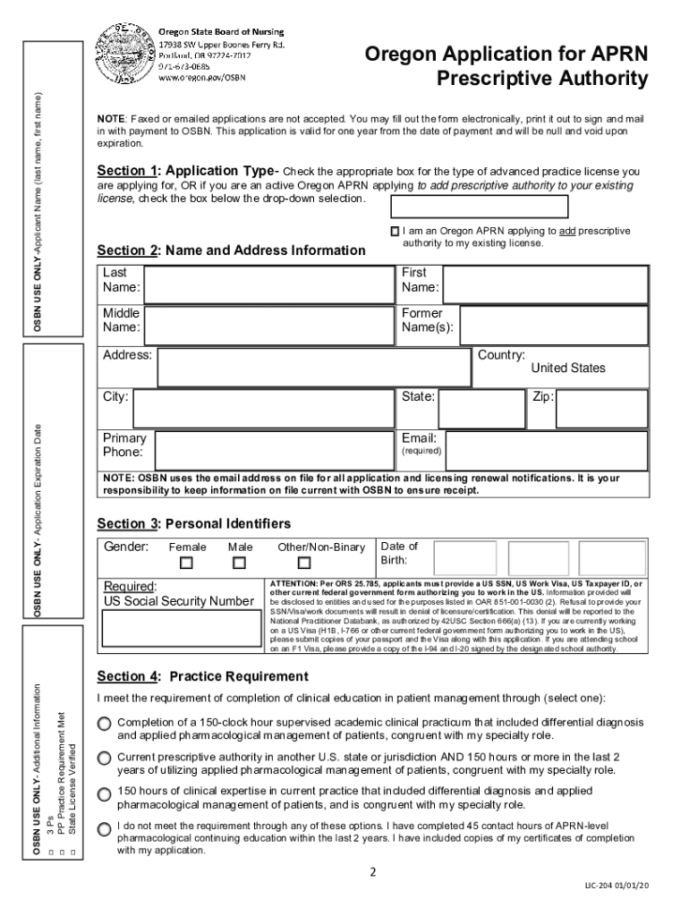  Apply for an Oregon RN, LPN, or APRN License State of Oregon 2020