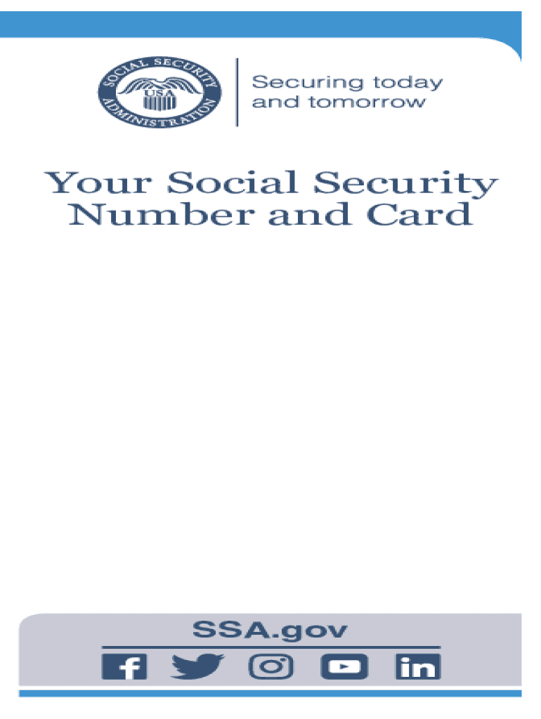  Publications SSA Social Security 2021-2024