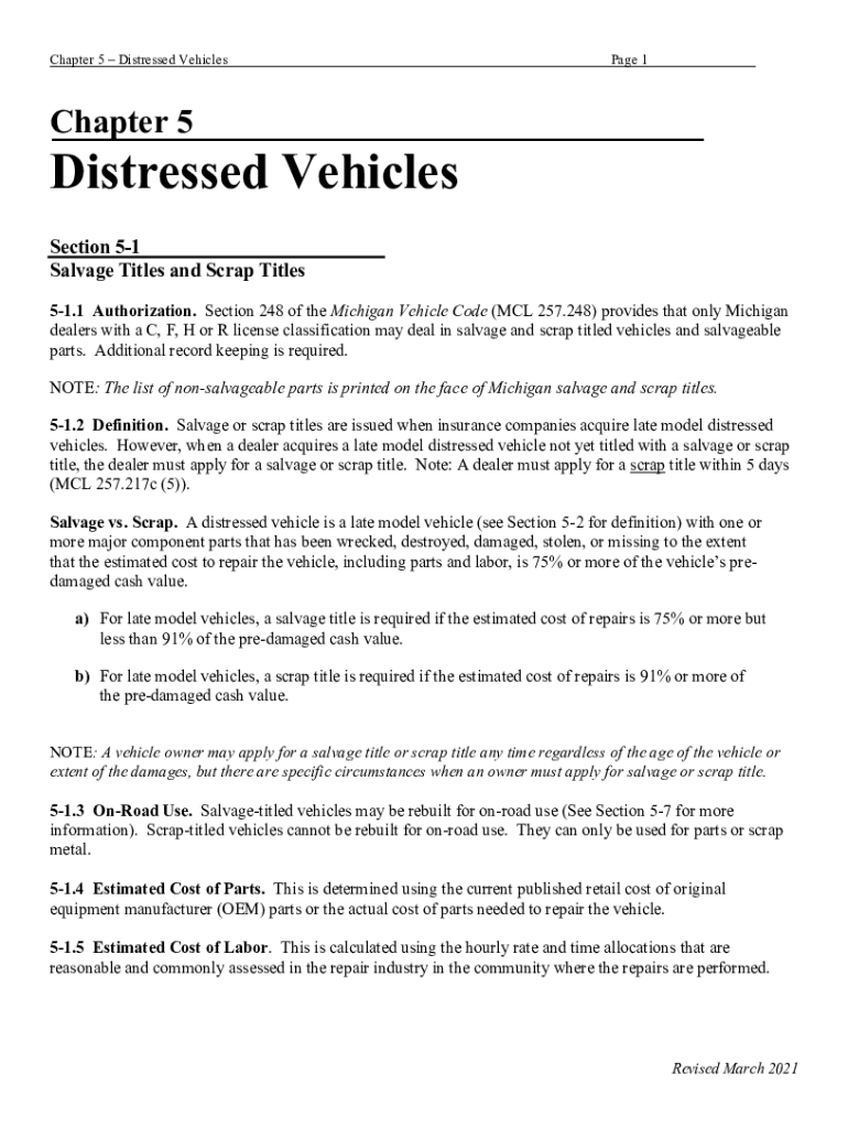 MOTOR VEHICLE SAFETY TITLE 49, UNITED STATES CODE, CHAPTER  Form