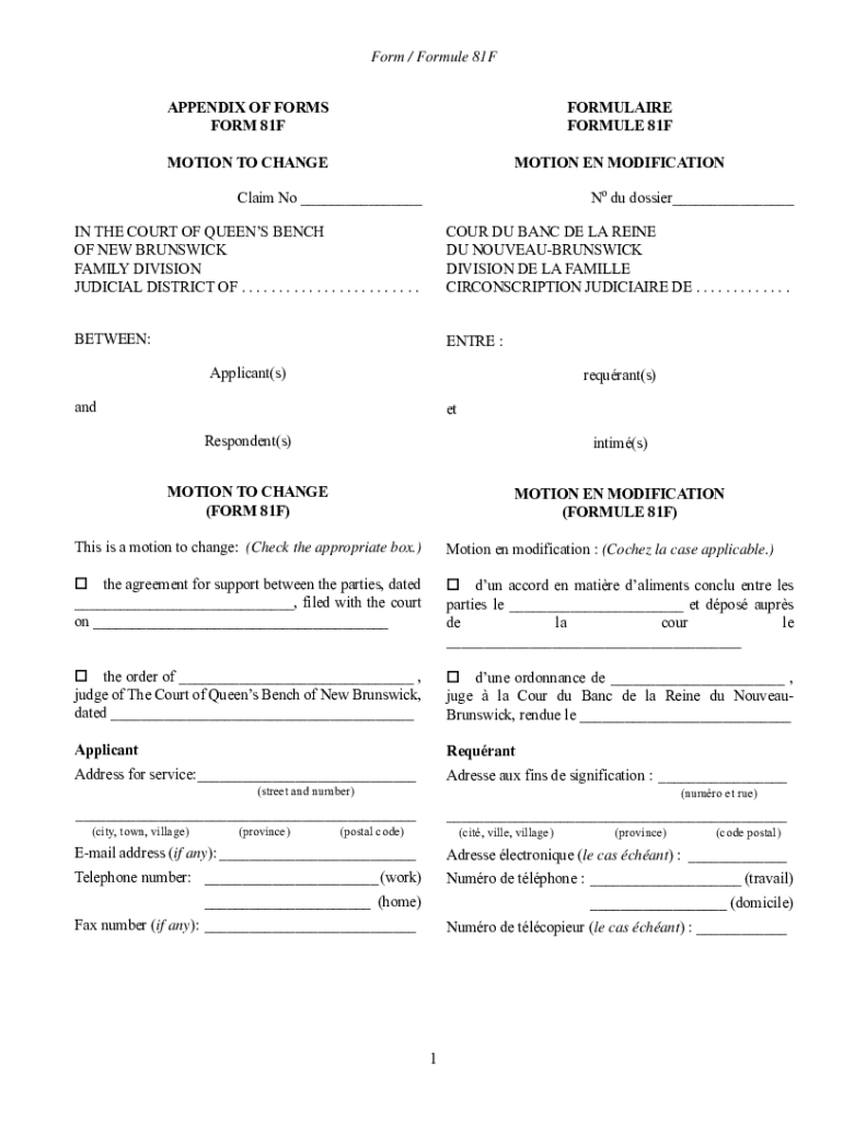  Form Canada 81F Fill Online, Printable, Fillable 2021-2024