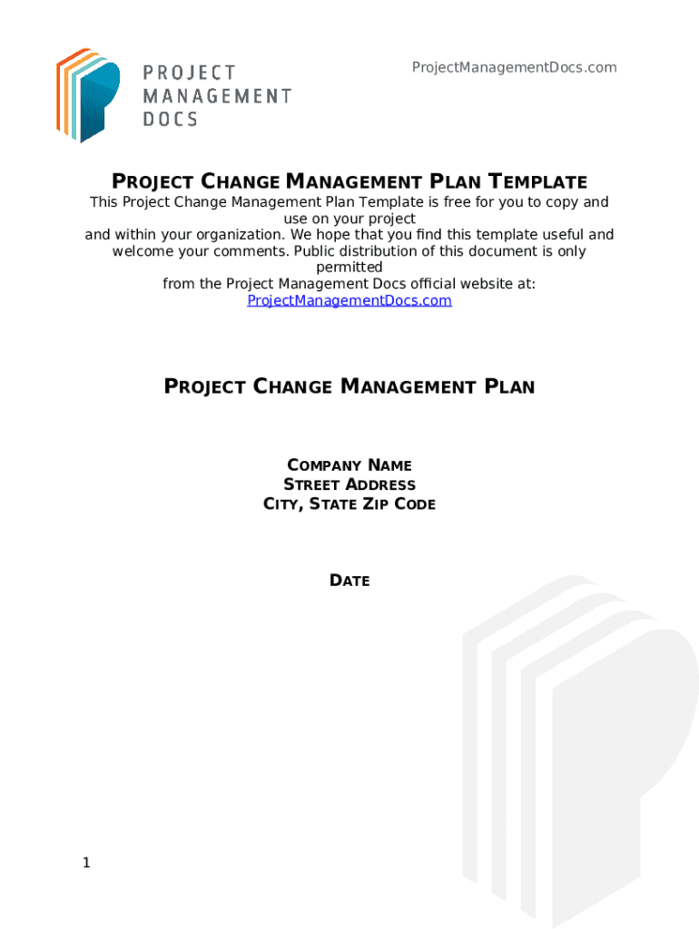 14 Change Management Plan Templates Sample  Form