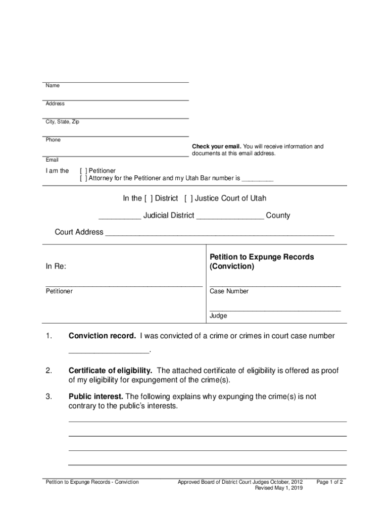 Certificate of Service of Financial Declaration Utah  Form