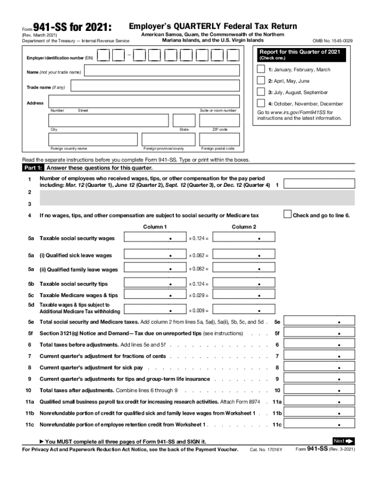 Printable 941 Form 2021 Fill Out and Sign Printable PDF Template