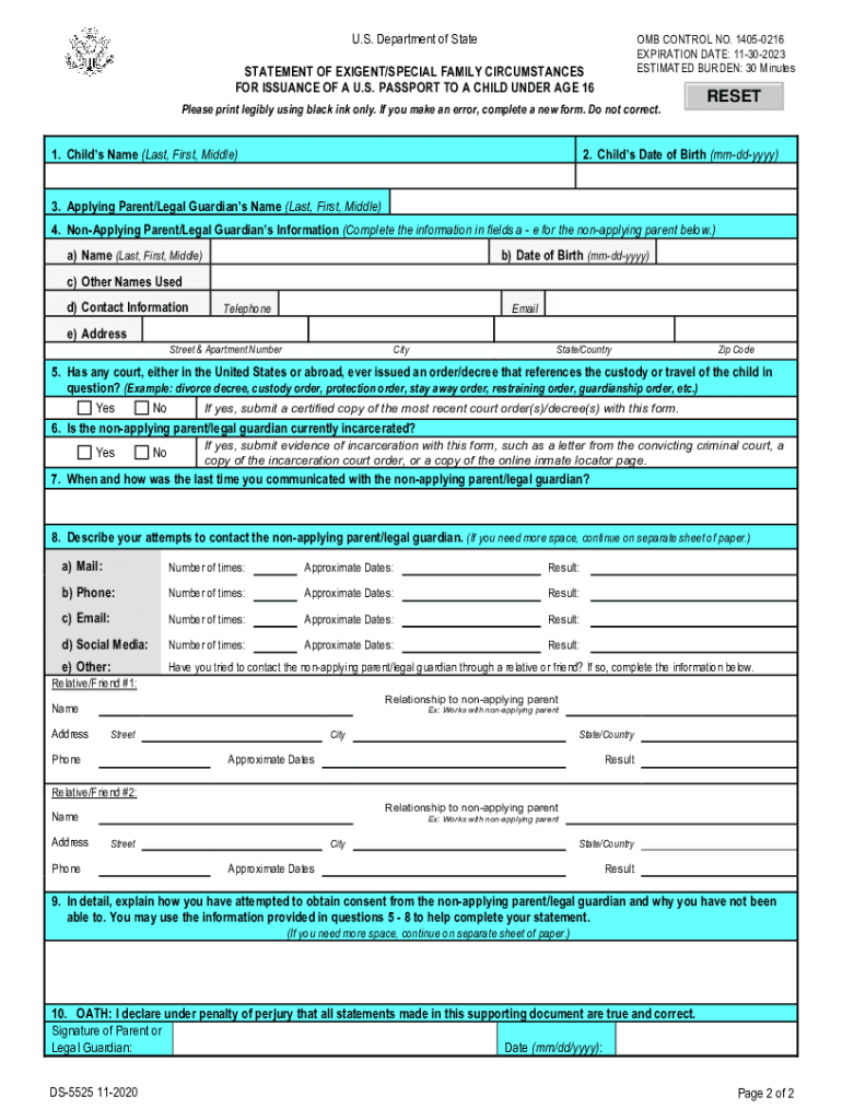 Ds 5525  Form