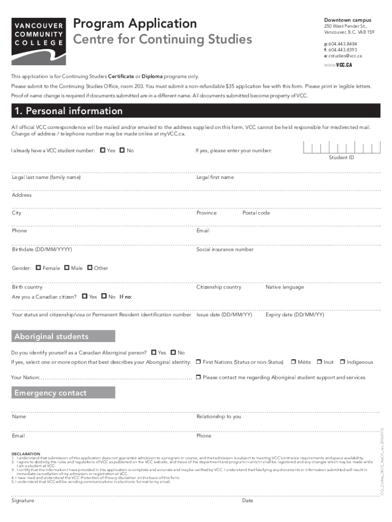 1 Program Choice Certificate or Diploma Programs Only  Form