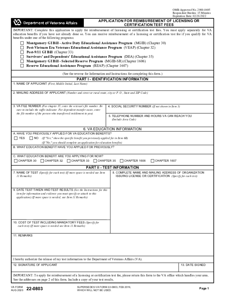 PART I IDENTIFICATION INFORMATION APPLICATION for