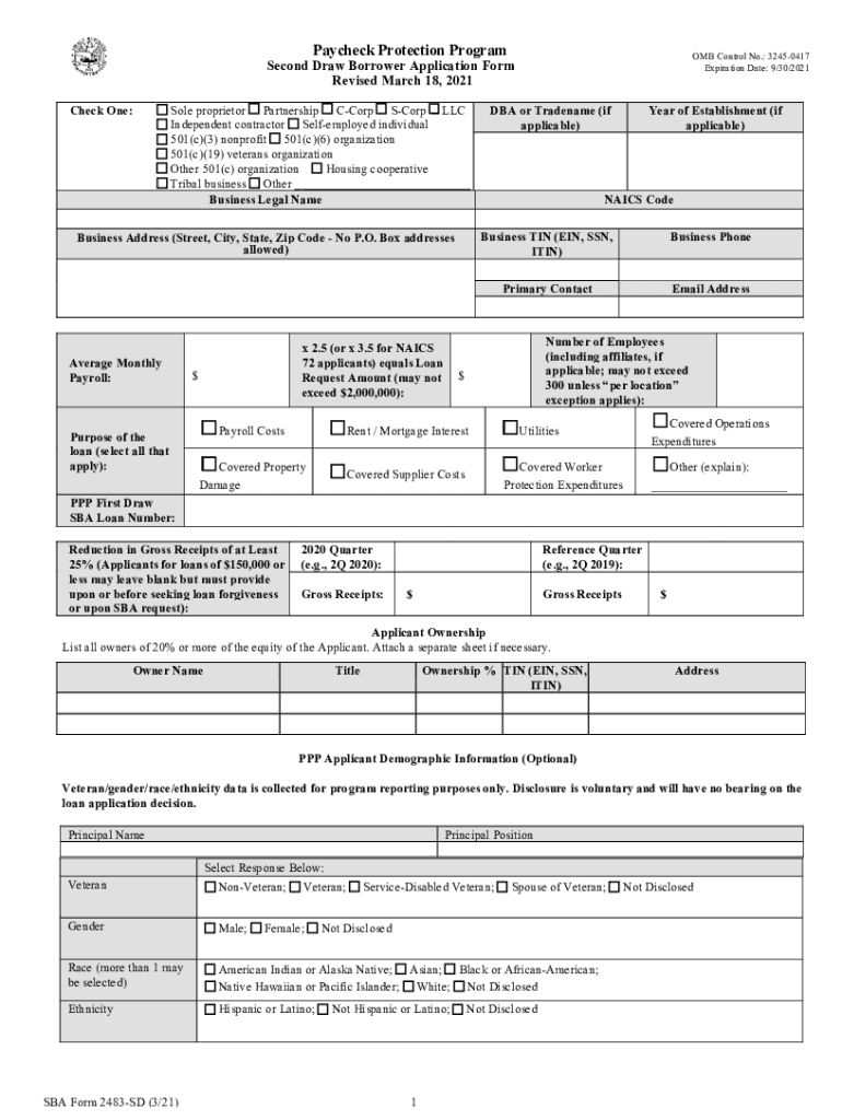  PPP Application Forms Released Journal of Accountancy 2021-2024