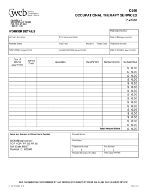 fillable online wcb ab pdf medical supplies invoice fill out and sign printable pdf template signnow